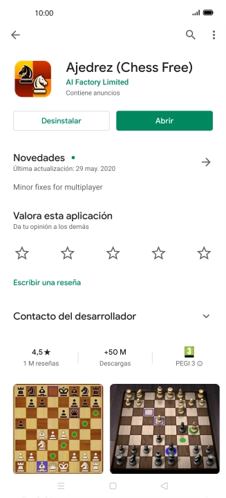 Pulsa Desinstalar.
