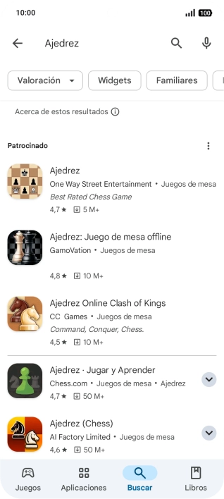 Pulsa la app deseada. Pulsa la app deseada.