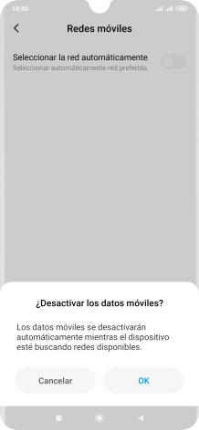 Pulsa OK y espera mientras el teléfono está buscando redes. Pulsa OK y espera mientras el teléfono está buscando redes.