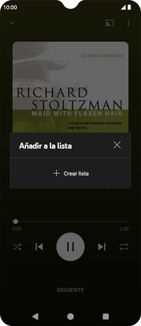 Pulsa Crear lista. Pulsa Crear lista.