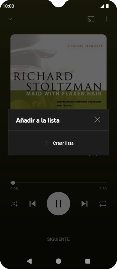 Pulsa Crear lista. Pulsa Crear lista.