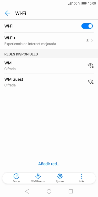 Pulsa la red wifi deseada. Pulsa la red wifi deseada.