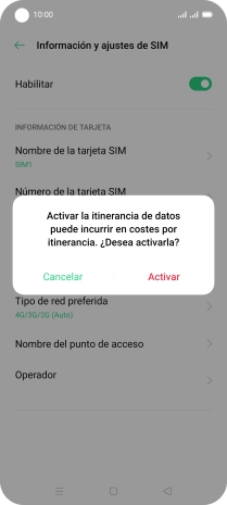 Si activas la función, pulsa Activar. Si activas la función, pulsa Activar.