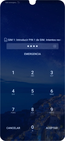 Si lo solicita el teléfono, introduce el código PIN y pulsa ACEPTAR. Si lo solicita el teléfono, introduce el código PIN y pulsa ACEPTAR.