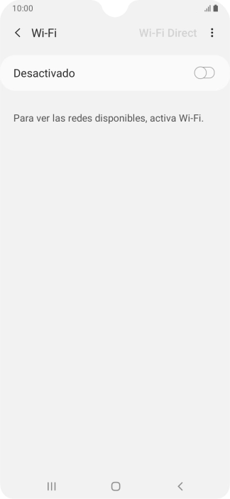 Pulsa el indicador para activar la función.