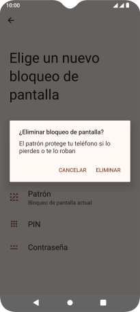 Pulsa ELIMINAR.