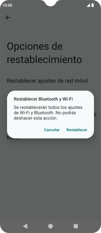 Pulsa Restablecer. Pulsa Restablecer.