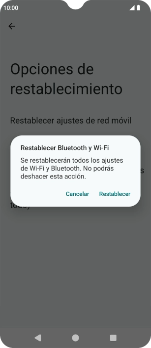 Pulsa Restablecer. Pulsa Restablecer.