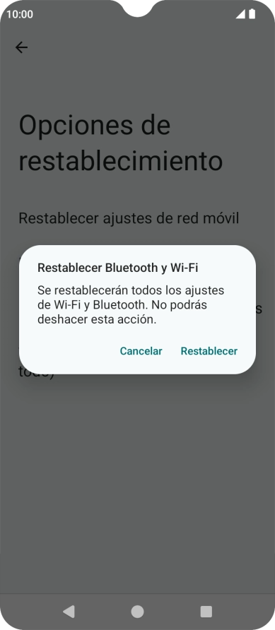 Pulsa Restablecer. Pulsa Restablecer.