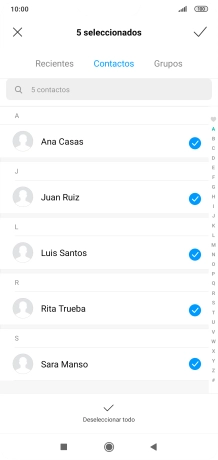Pulsa el icono de aceptar. Pulsa el icono de aceptar.