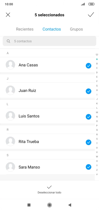 Pulsa el icono de aceptar. Pulsa el icono de aceptar.