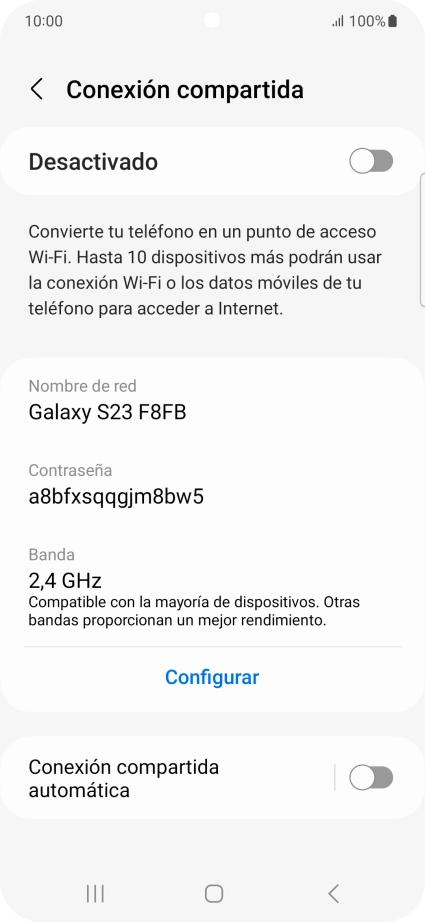 Pulsa Configurar. Pulsa Configurar.