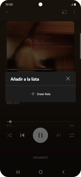 Pulsa Crear lista. Pulsa Crear lista.