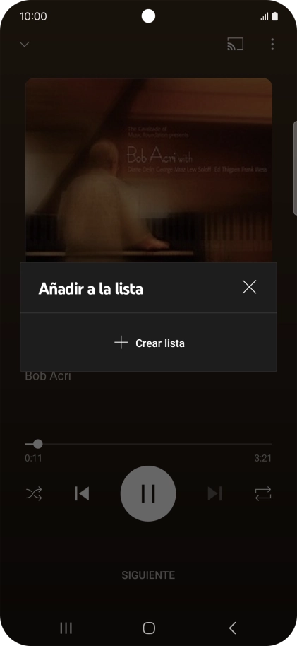 Pulsa Crear lista. Pulsa Crear lista.