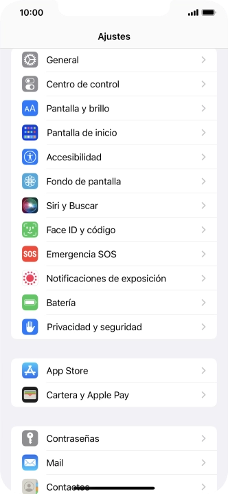 Pulsa Pantalla y brillo. Pulsa Pantalla y brillo.