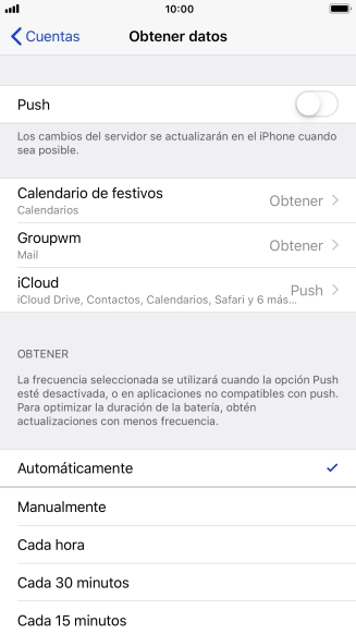 Si desactivas la función, pulsa el ajuste deseado. Si desactivas la función, pulsa el ajuste deseado.