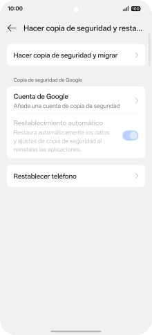 Pulsa Restablecer teléfono.