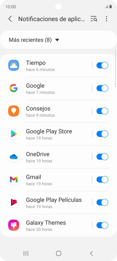 Pulsa la lista desplegable. Pulsa la lista desplegable.