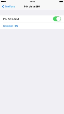 Pulsa el indicador para activar o desactivar la función.
