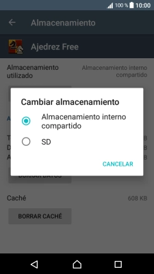 Pulsa el nombre de la tarjeta de memoria.