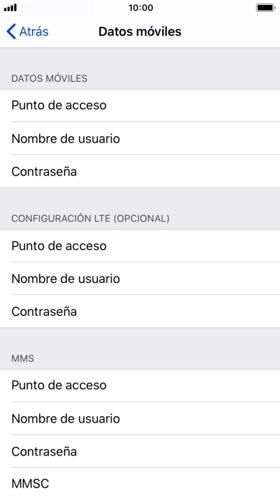 Pulsa Punto de acceso e introduce airtelwap.es. Pulsa Punto de acceso e introduce airtelwap.es.