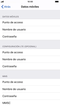 Pulsa Punto de acceso e introduce airtelwap.es. Pulsa Punto de acceso e introduce airtelwap.es.