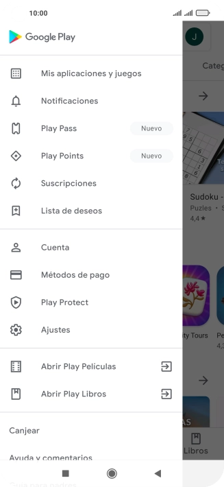 Pulsa Mis aplicaciones y juegos. Pulsa Mis aplicaciones y juegos.