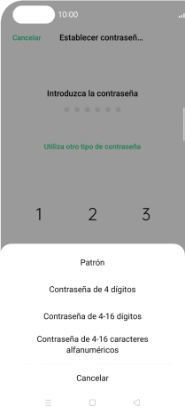 Pulsa el código de seguridad deseado y sigue las indicaciones de la pantalla para crear un código de seguridad del teléfono adicional. Pulsa el código de seguridad deseado y sigue las indicaciones de la pantalla para crear un código de seguridad del teléfono adicional.