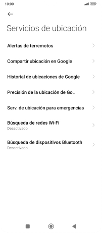 Pulsa Precisión de la ubicación d... Pulsa Precisión de la ubicación d...