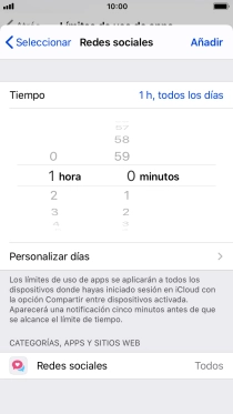 Pulsa Personalizar días. Pulsa Personalizar días.