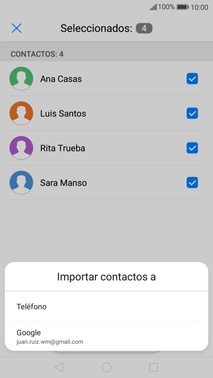 Pulsa Teléfono.