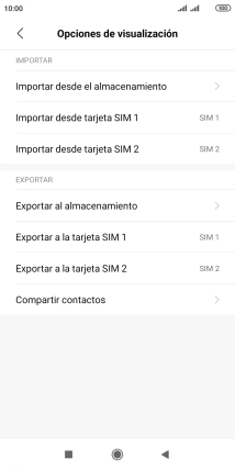 Pulsa Importar desde ‹tarjeta SIM›. Pulsa Importar desde ‹tarjeta SIM›.