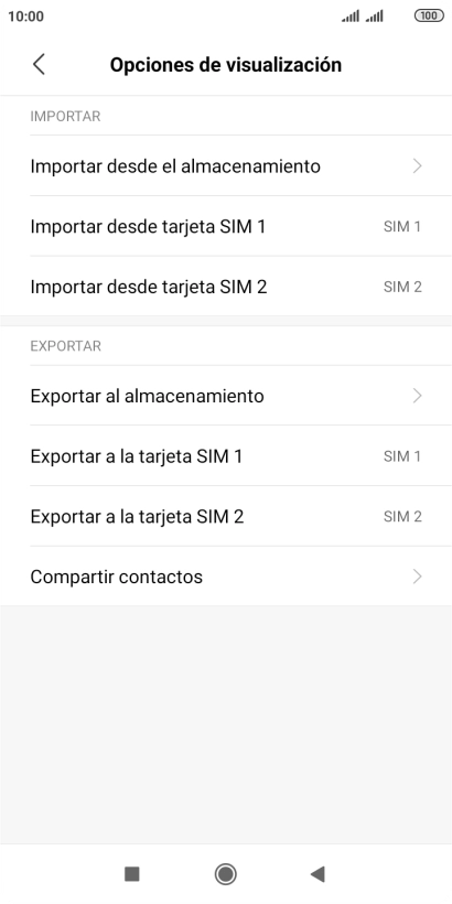 Pulsa Importar desde ‹tarjeta SIM›. Pulsa Importar desde ‹tarjeta SIM›.