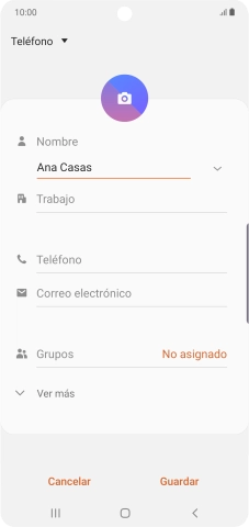 Pulsa Teléfono e introduce el número de teléfono deseado. Pulsa Teléfono e introduce el número de teléfono deseado.