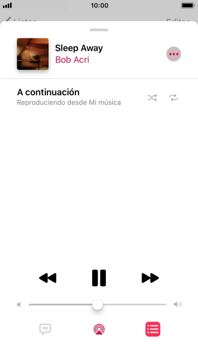 Pulsa el icono de reproducción aleatoria para activar o desactivar la función. Pulsa el icono de reproducción aleatoria para activar o desactivar la función.