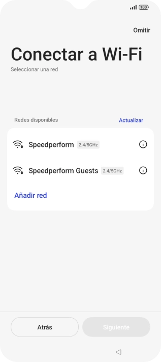 Pulsa la red wifi deseada.