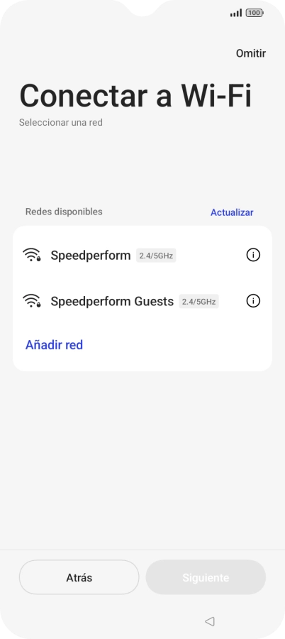 Pulsa la red wifi deseada.