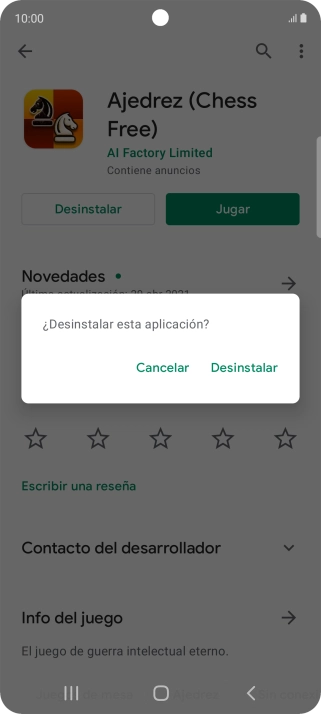 Pulsa Desinstalar. Pulsa Desinstalar.