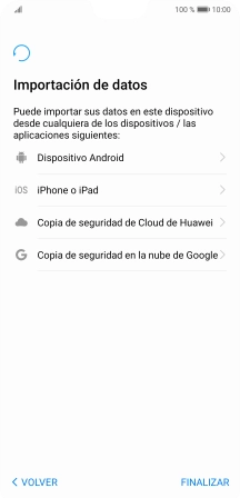 Puedes transferir el contenido de otro teléfono cuando activas tu teléfono por primera vez y cuando lo has restablecido. Cuando aparezca en la pantalla del teléfono esta imagen, ya está listo para la transmisión del contenido del otro teléfono. Puedes transferir el contenido de otro teléfono cuando activas tu teléfono por primera vez y cuando lo has restablecido. Cuando aparezca en la pantalla del teléfono esta imagen, ya está listo para la transmisión del contenido del otro teléfono.