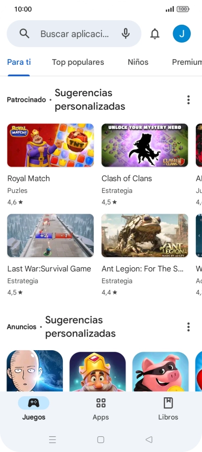 Pulsa el icono de perfil. Pulsa el icono de perfil.