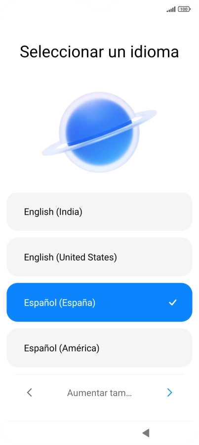 Pulsa la flecha hacia la derecha. Pulsa la flecha hacia la derecha.