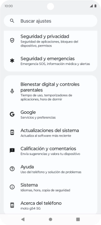 Pulsa Sistema.