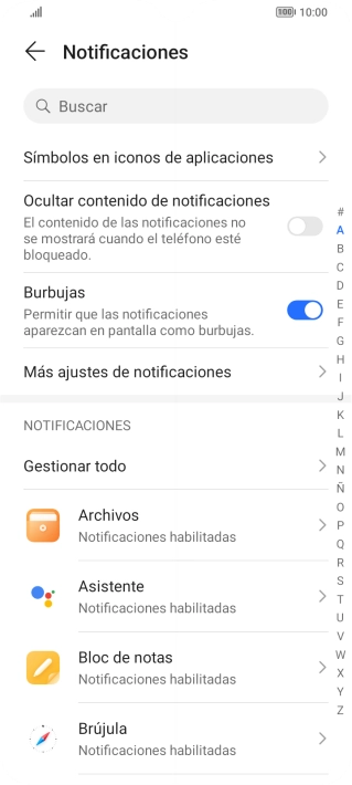 Pulsa la app deseada. Pulsa la app deseada.