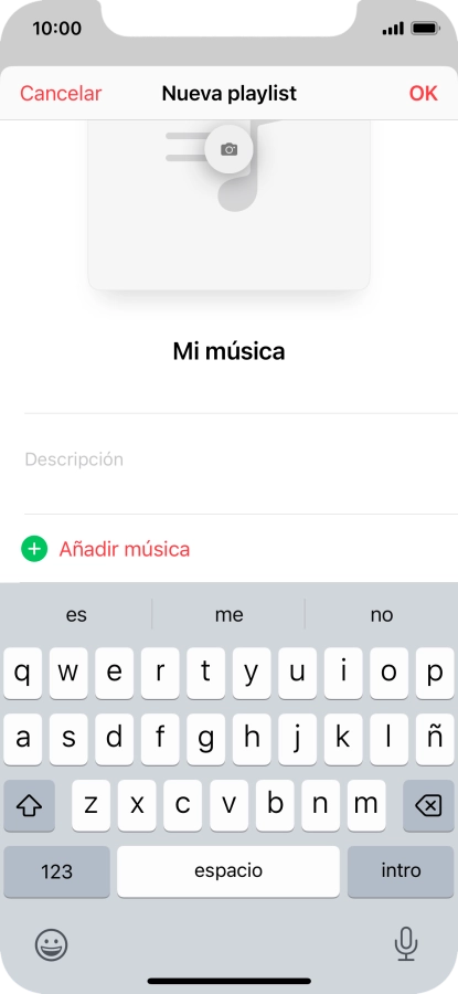 Pulsa Añadir música. Pulsa Añadir música.