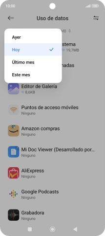 Pulsa el ajuste deseado. Pulsa el ajuste deseado.