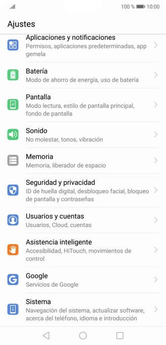 Pulsa Seguridad y privacidad.