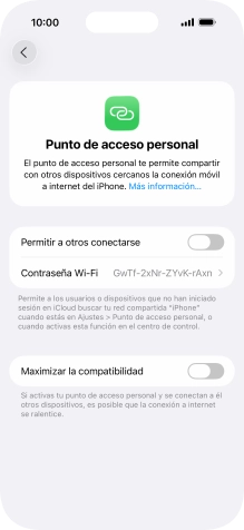 Pulsa Contraseña Wi-Fi e introduce una contraseña. Pulsa Contraseña Wi-Fi e introduce una contraseña.