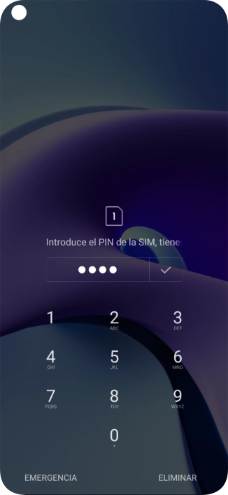 Si lo solicita el teléfono, introduce el código PIN y pulsa el icono de aceptar. Si lo solicita el teléfono, introduce el código PIN y pulsa el icono de aceptar.