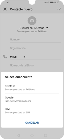 Pulsa Teléfono.