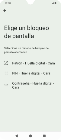 Pulsa el código de seguridad deseado y sigue las indicaciones de la pantalla para crear un código de seguridad del teléfono adicional. Pulsa el código de seguridad deseado y sigue las indicaciones de la pantalla para crear un código de seguridad del teléfono adicional.